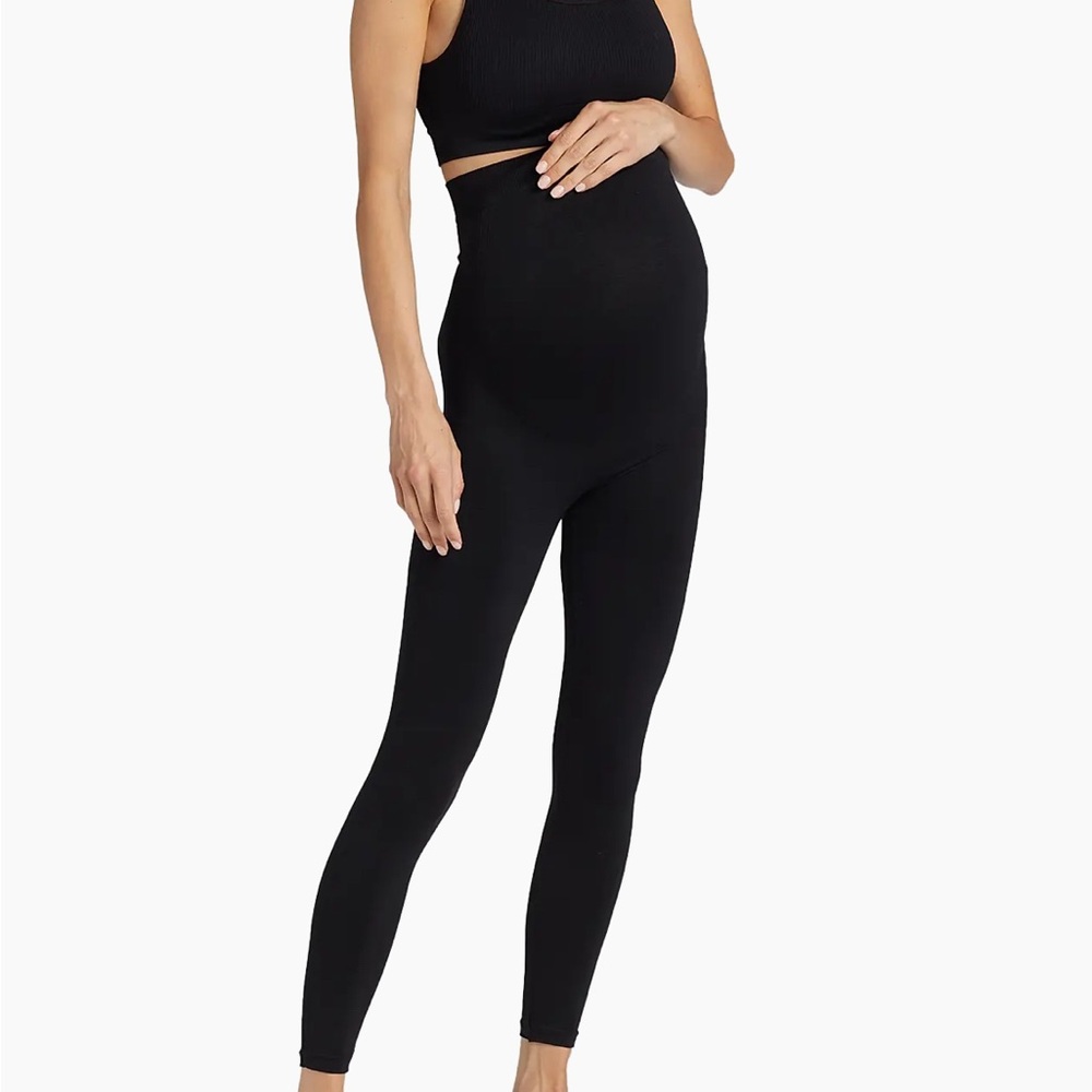 BLANQI Black Maternity Leggings High-Waist Support